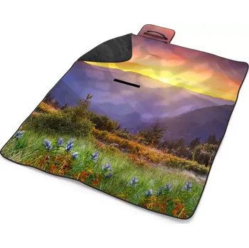 deka Sablio Plážová deka Západ slunce nad lesem: 200x140 cm