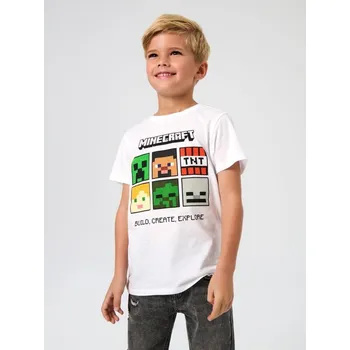 Dětská móda Sinsay - Tričko Minecraft - bílá - 9680C-00X - 9680C-00X-140-2