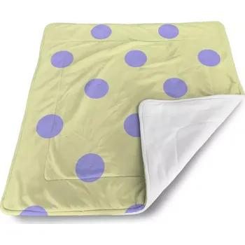 Dětská deka Sablio Dětská deka pro miminko Fialové tečky - 80x100 cm