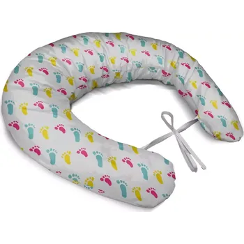 Kojící polštář Sablio Těhotenský polštář Obtisk nožiček