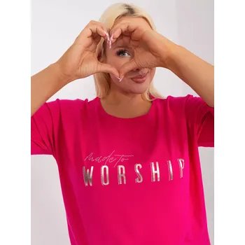 Dámská košile Halenka RV BZ 9449.76 fuchsií jedna velikost