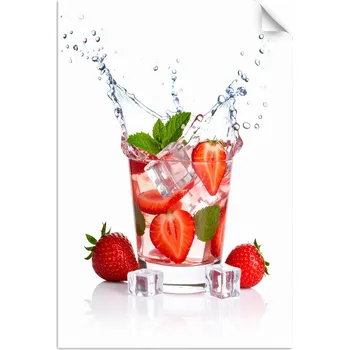 Fototapeta Samolepící plakát do kuchyně, baru, Jahodový koktejl ovoce 100x150
