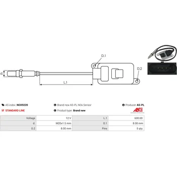 Alternátor Usměrňovač, generátor AS-PL Sp. z o.o. ARC3006