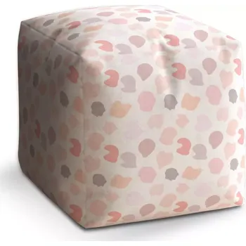 Taburet Sablio Taburet Kostka Fleky: 40x40x40 cm - Sablio