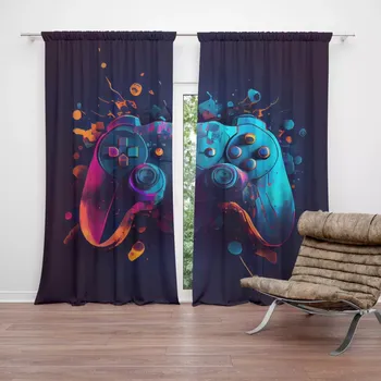 Závěs Sablio Závěsy Ovladač Abstract: 2 ks - 140x250 cm - Sablio