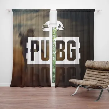 Závěs Sablio Závěsy PUBG Vojáci: 2 ks - 140x250 cm - Sablio