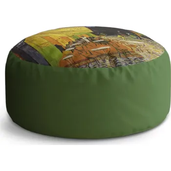 Taburet Sablio Taburet Circle Terasa kavárny v noci - Vincent van Gogh: 38x48 cm