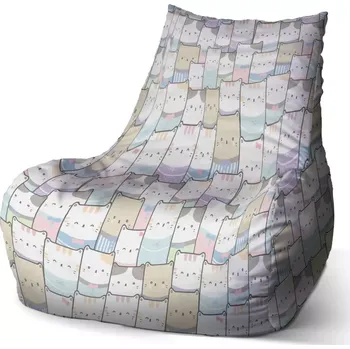 Sedací pytel Sedací vak Bean Kreslená koťátka - Sablio - 60 x 70 x 70 cm