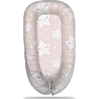 Hnízdečko pro miminko Sablio Hnízdečko pro miminko Bílé hvězdy s obličejem