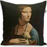 Dekorační polštář Dáma s hranostajem - Leonardo da Vinci - Sablio - 50x50 cm