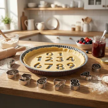 Plech na pečení TOGNANA Cherry 26 cm – kulatá plech na pečení s 10 formičkami