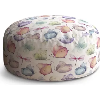 Taburet Sablio Taburet Circle Slet motýlů: 38x48 cm