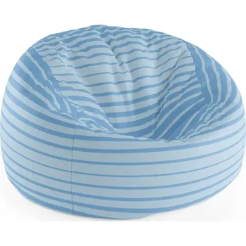 Sedací pytel Sablio Sedací vak Cocoon Světle modré pruhy - 75 x 45 x 35 cm