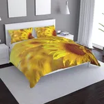 Saténové povlečení Slunečnice 3 - Sablio - 140x220 / 90x70