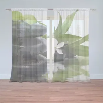 Záclona Sablio Záclony Květ s kameny: 2 ks - 150x250 cm - Sablio