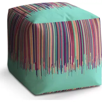 Taburet Sablio Taburet Kostka Stékající barva: 40x40x40 cm - Sablio