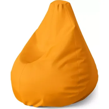 Sedací pytel Sedací vak Pear Neonová oranžová - Sablio - 70 x 95 x 15 cm
