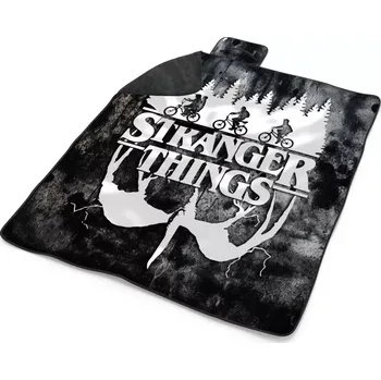 deka Sablio Plážová deka Stranger Things White: 200x140 cm
