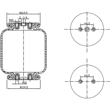 Vlnovec, vzduchové odpružení PN. T279/L S.T. System Truck Gart