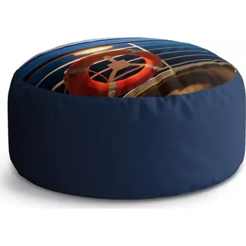 Taburet Sablio Kulatý taburet Circle Pohled z lodě: 38x48 cm - Sablio