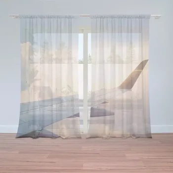 Záclona Sablio Záclony Křídlo letadla: 2 ks - 150x250 cm - Sablio