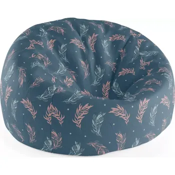 Sedací pytel Sablio Sedací vak Cocoon Barevná peříčka - 75 x 45 x 35 cm