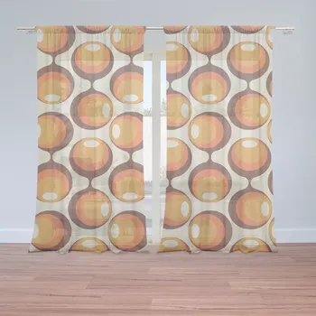 Záclona Sablio Záclony Karamelové kruhy: 2ks 150x250cm