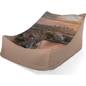 Sedací pytel Sedací vak Lounge Londýn City of London - Sablio - 80 x 95 x 50 cm