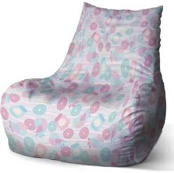 Sedací pytel Sedací vak Bean Roztomilí ptáčci - Sablio - 60 x 70 x 70 cm