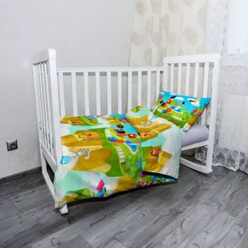 Povlečení Sablio Mikroplyšové povlečení do dětské postýlky Dětský motiv 2 - 100x135 / 40x60