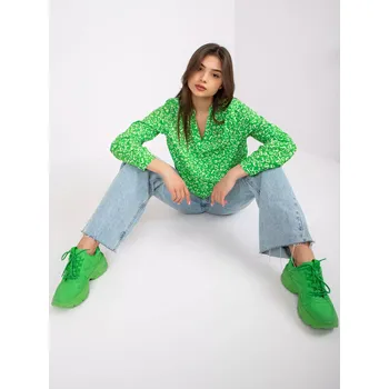 Dámská košile Halenka DHJ BZ 6825.56 zelená jedna velikost