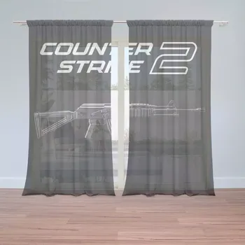 Záclona Sablio Záclony Counter Strike 2 AK: 2 ks - 150x250 cm - Sablio