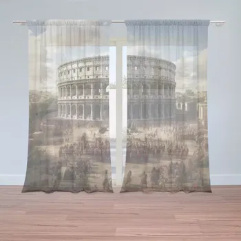 Záclona Sablio Záclony Řím Koloseum Legie: 2 ks - 150x250 cm - Sablio
