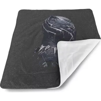 Dětská deka Sablio Dětská deka pro miminko BLACK PANTHER z profilu Vesmír - 80x100 cm