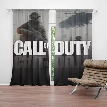 Závěs Sablio Závěsy Call of Duty Vrtulník: 2 ks - 140x250 cm - Sablio