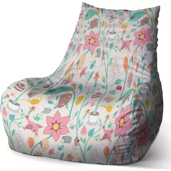 Sedací pytel Sedací vak Bean Malování - Sablio - 60 x 70 x 70 cm