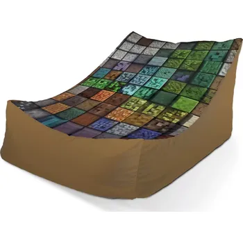 Sedací pytel Sedací vak Lounge Blocks Abstract - Sablio - 80 x 95 x 50 cm