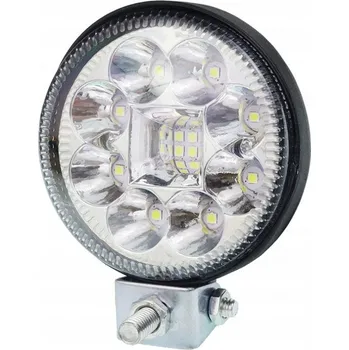 Přídavný světlomet HALOGENOVÁ PRACOVNÍ LAMPA, 12 LED, KULATÁ, 12-36V,, 83X83X42MM