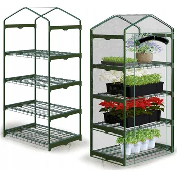 Skleník Zahradní skleník Plonos 70x50x160 cm průhledný, 1 okno