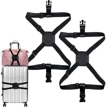 2 popruhy na kufr, elastický křížový Grantop