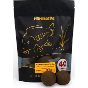 MIKBAITS Gangster boilie 300g - G2 Krab Ančovička Asa 40mm golf size