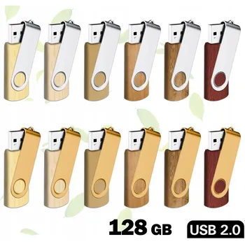 USB flash disk Pendrive HonStar Twister 128 GB USB 2.0 hnědý