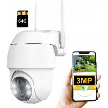 Bezpečnostní kamera IP kopulovitá kamera (dome) COOAU 2K FHD a barevné noční vidění 3 Mpx