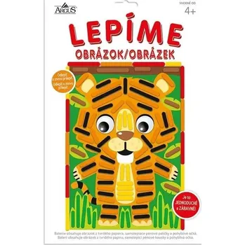 omalovánky Kreativní tvoření - Lepíme obrázek - Tygr - 1913-0007