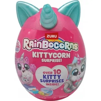 plyšák ZURU RAINBOCORNS KITTYCORN PLYŠÁK KOČIČKA 10 PŘEKVAPENÍ JEDNOROŽEC VAJÍČKO