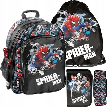 Školní batoh Školní batoh vícekomorový Spider-Man Paso černý, vícebarevný