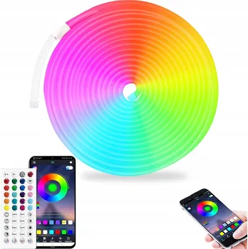 LED páska LED PÁSEK 6M RGB VODĚODOLNÝ 5050 DÁLKOVÝ OVLADAČ + OVLÁDÁNÍ APLIKACÍ