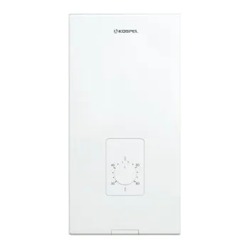 Ohřívač vody Elektrický průtokový ohřívač vody Kospel, výkon 27000 W, třída A