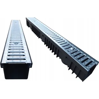 Odvodňovací žlab LINIOVÝ ODTOK ŽLAB A15 1M ROŠT Pozink