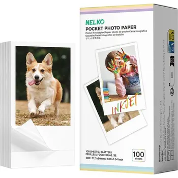 Foto papír Náplň 52,3 × 90 mm do tiskárny NELKO PP03 PP 03 100 ks